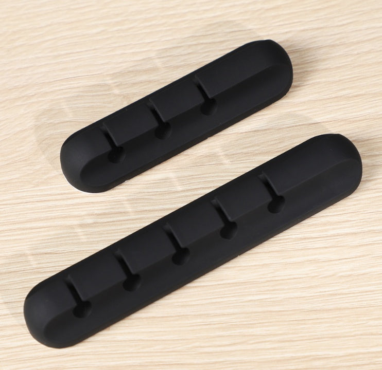 Silicone USB Cable Winder Desktop Cable Organizer Management Multipurpose Clips