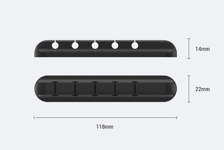 Silicone USB Cable Winder Desktop Cable Organizer Management Multipurpose Clips