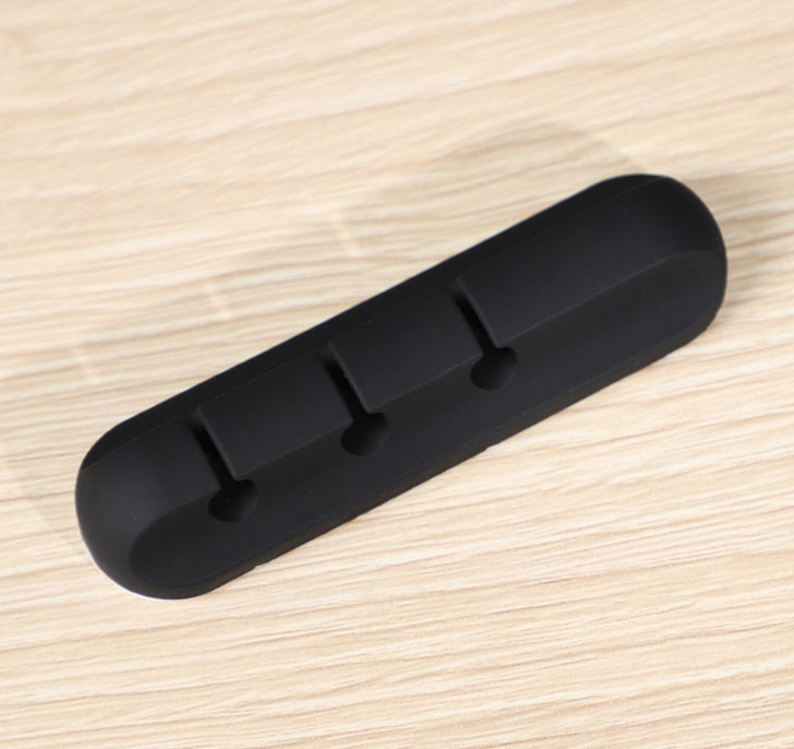 Silicone USB Cable Winder Desktop Cable Organizer Management Multipurpose Clips