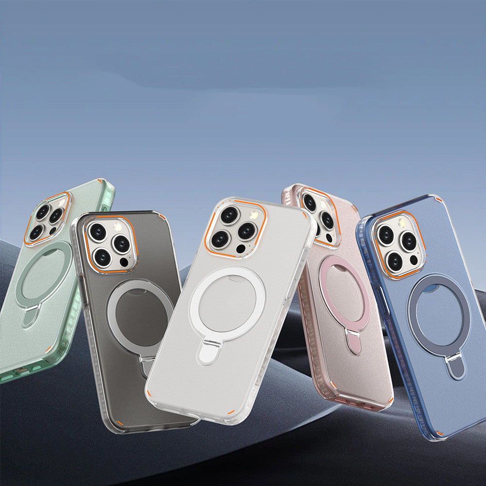 New Colorful Magnetic Bracket Phone Case With Holder Stand