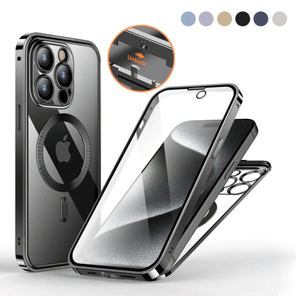 Anti-Privacy Metal Buckle Magnetic Phone Case