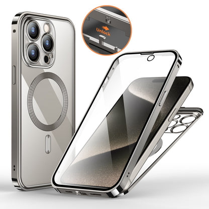 Anti-Privacy Metal Buckle Magnetic Phone Case