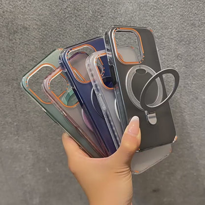 New Colorful Magnetic Bracket Phone Case With Holder Stand